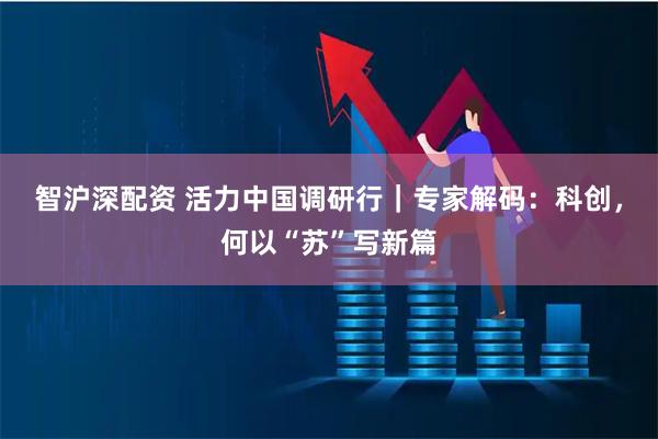 智沪深配资 活力中国调研行｜专家解码：科创，何以“苏”写新篇